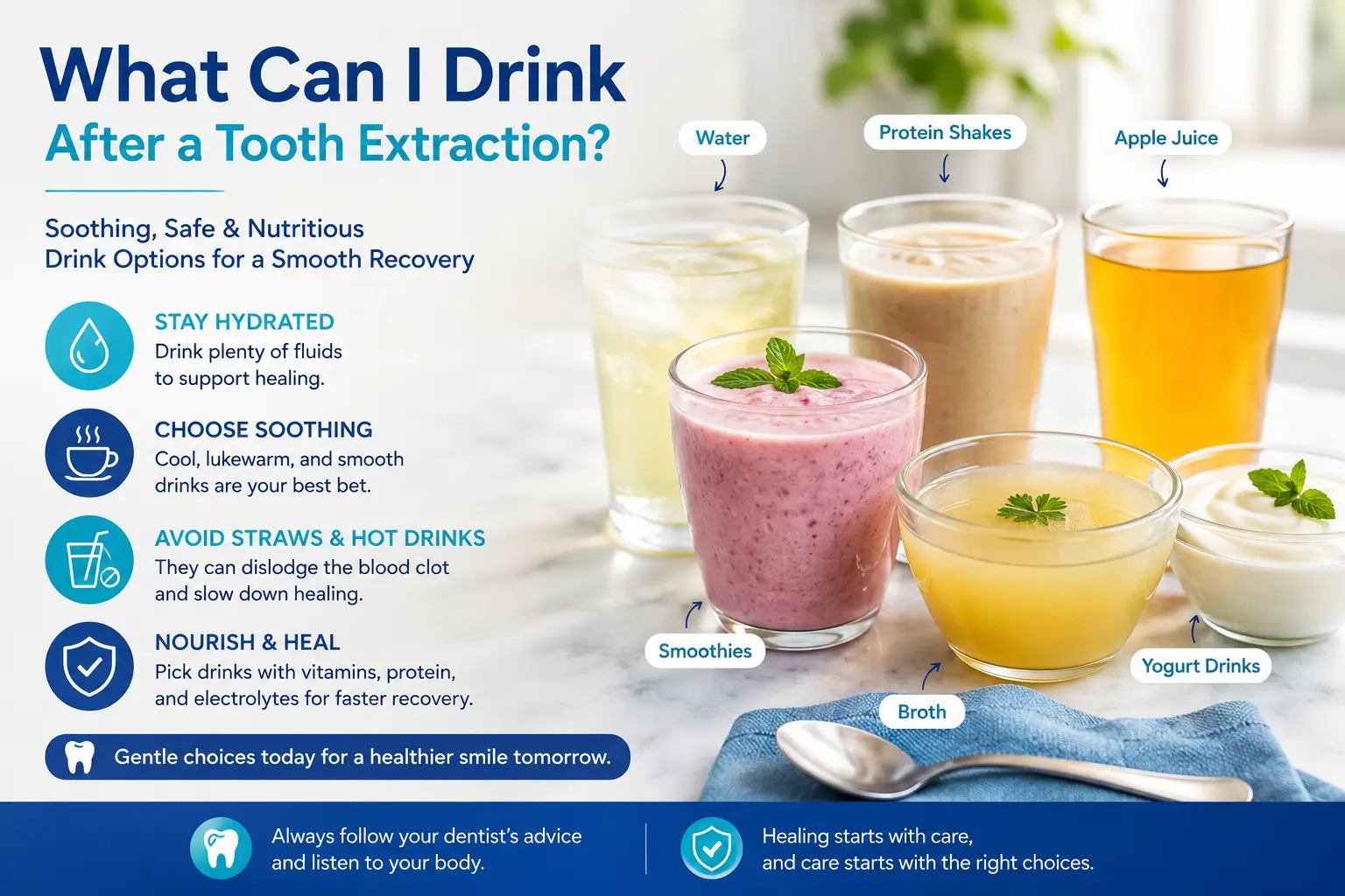 What Can I Drink After a Tooth Extraction?