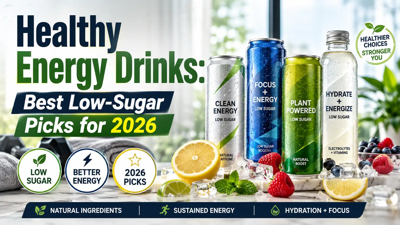 Healthy Energy Drinks: Best Low-Sugar Picks for 2026