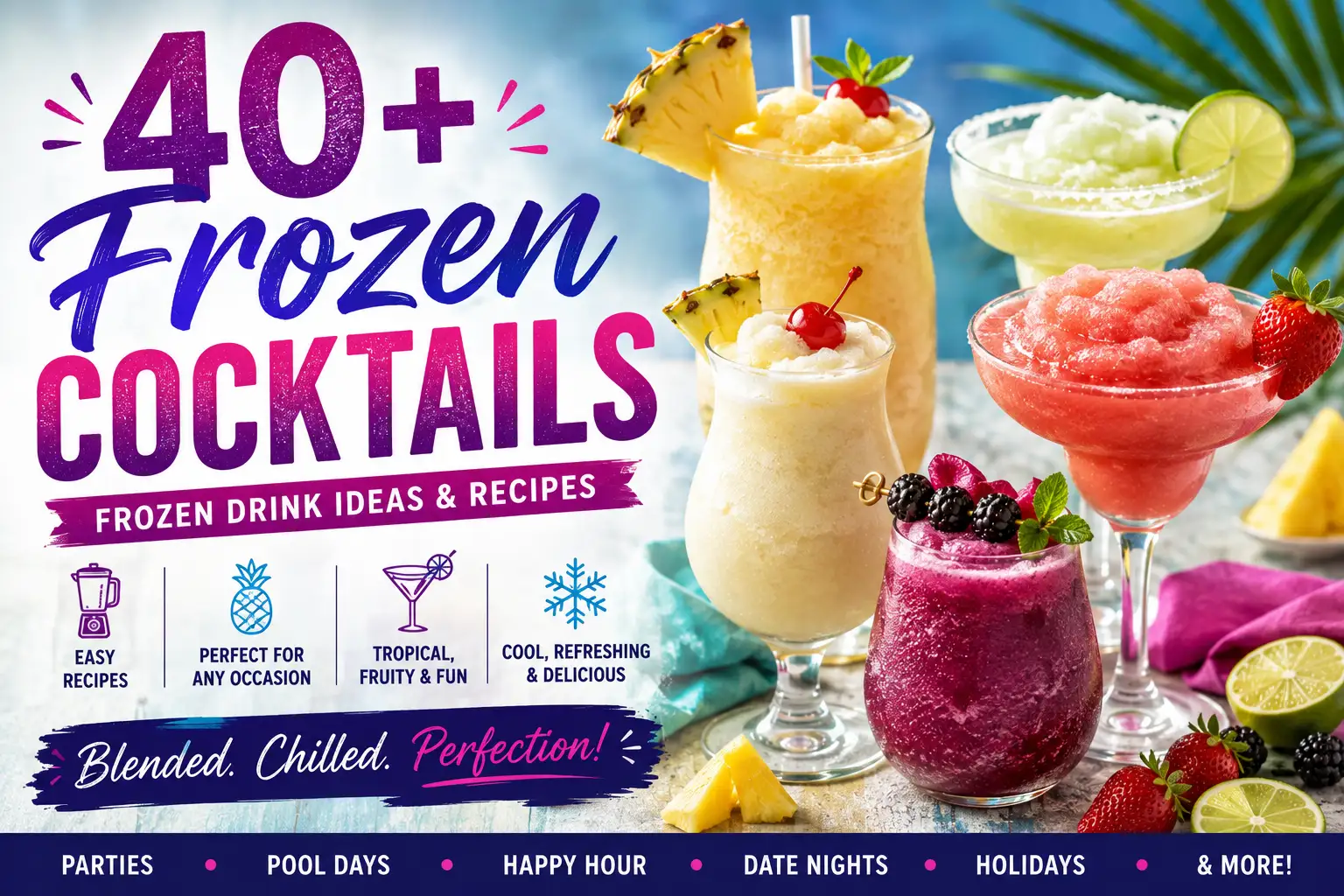Frozen Cocktails: 40+ Frozen Drink Ideas & Recipes
