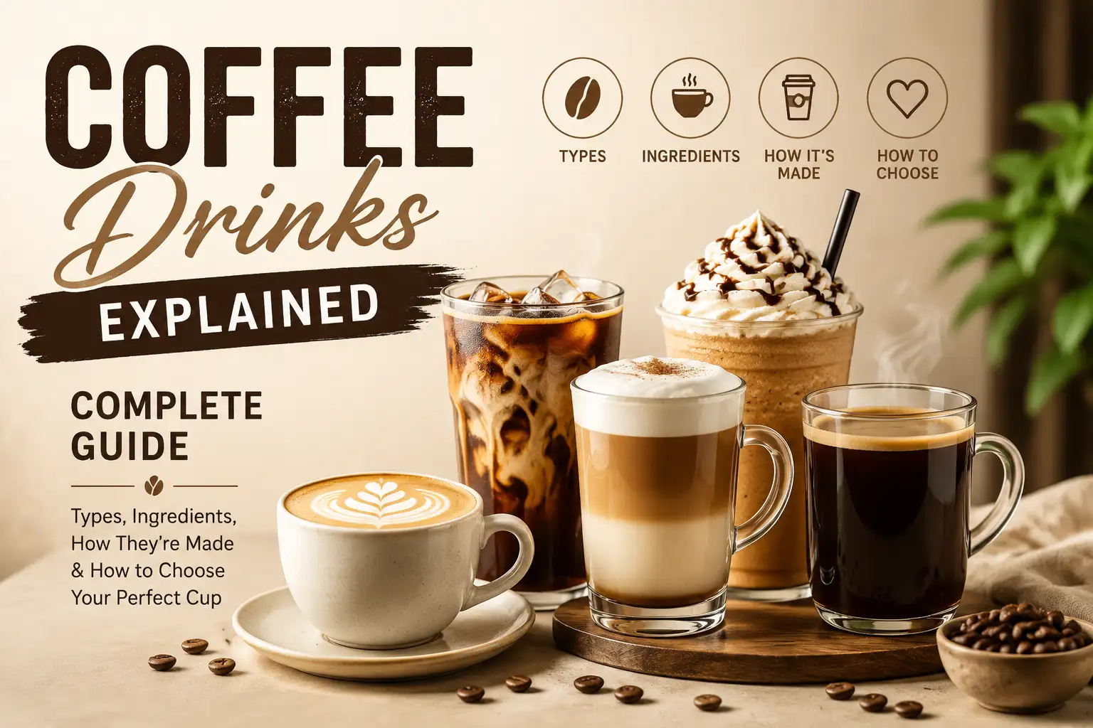 55 Different Coffee Drinks Explained: Complete Guide