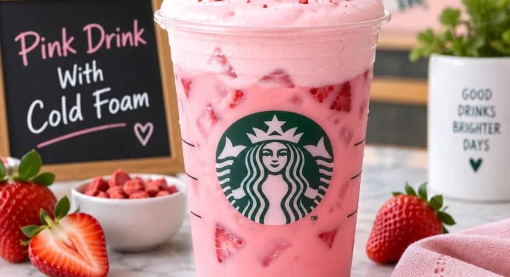 Pink Drink With Cold Foam