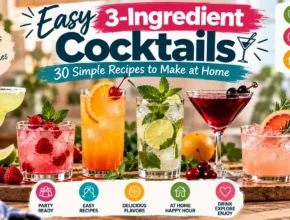 Easy 3-Ingredient Cocktails: 30 Simple Recipes to Make at Home