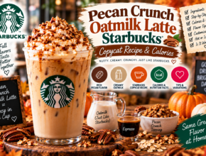 Pecan Crunch Oatmilk Latte: Starbucks Copycat Recipe & Calories