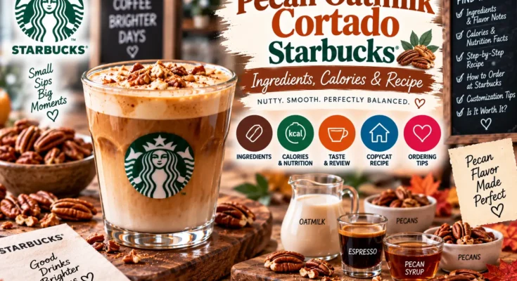 Pecan Oatmilk Cortado Starbucks: Ingredients, Calories & Recipe