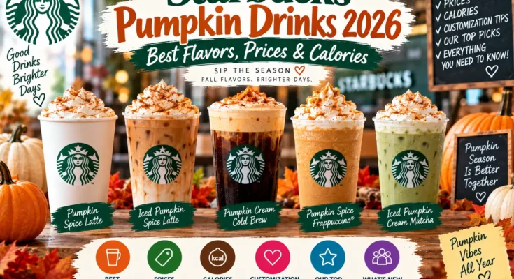 Starbucks Pumpkin Drinks 2026: Best Flavors, Prices & Calories