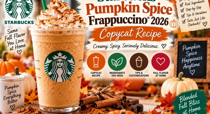 Starbucks Pumpkin Spice Frappuccino 2026: Copycat Recipe