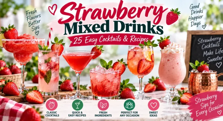 Strawberry Mixed Drinks: 25 Easy Cocktails & Recipes