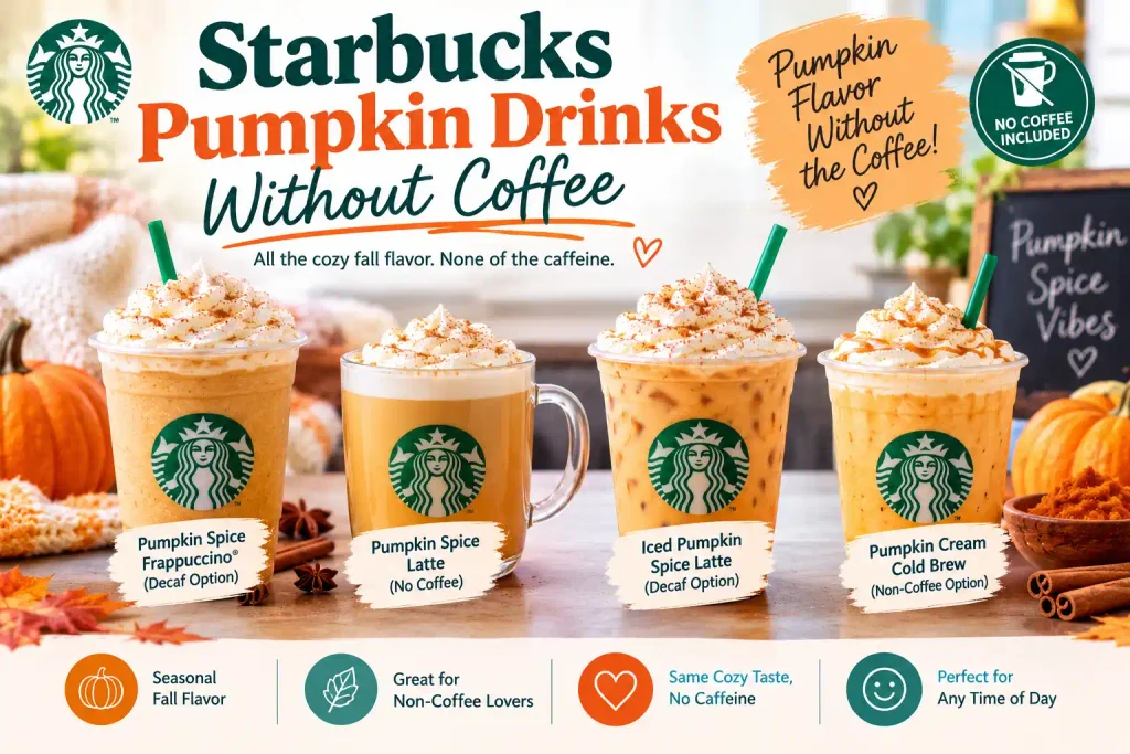 Starbucks Pumpkin Drinks Without Coffee