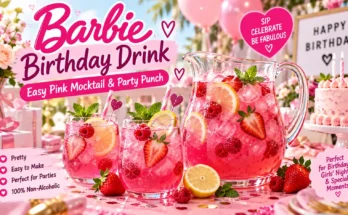 Barbie Birthday Drink: Easy Pink Mocktail and Party Punch