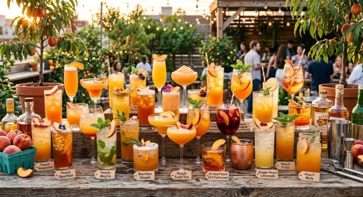 50 Peach Cocktails and Peach Drinks to Try