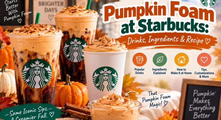 Pumpkin Foam at Starbucks: Drinks, Ingredients & Recipe