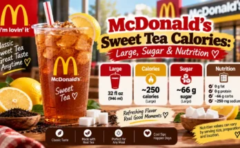 McDonald's Sweet Tea Calories: Large, Sugar & Nutrition