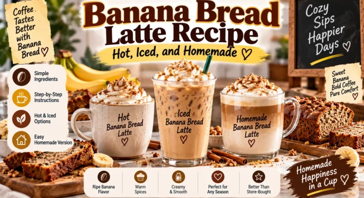 Banana Bread Latte Recipe: Hot, Iced, and Homemade