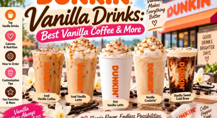 Dunkin Vanilla Drinks: Best Vanilla Coffee & More