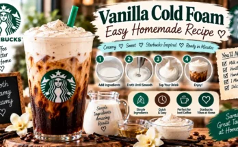 Vanilla Cold Foam: Easy Homemade Recipe