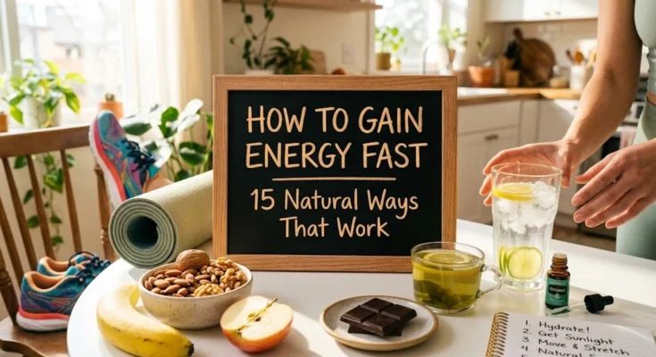 How to Gain Energy Fast: 15 Natural Ways That Work