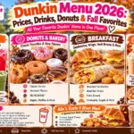Dunkin Menu 2026: Prices, Drinks, Donuts & Fall Favorites