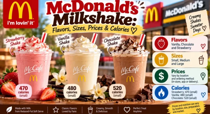 McDonald's Milkshake: Flavors, Sizes, Prices & Calories