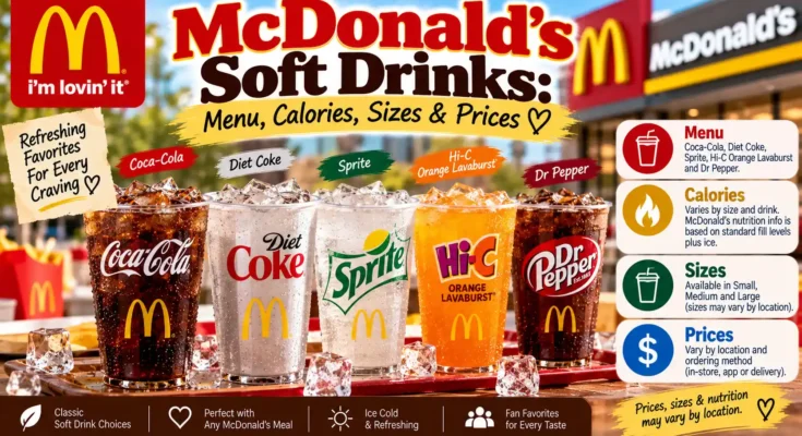 McDonald's Soft Drinks: Menu, Calories, Sizes & Prices