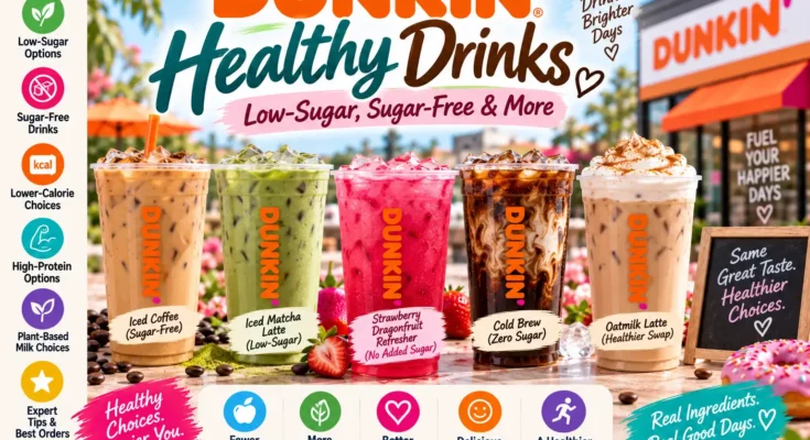 Healthy Dunkin Drinks: Low-Sugar, Sugar-Free & More