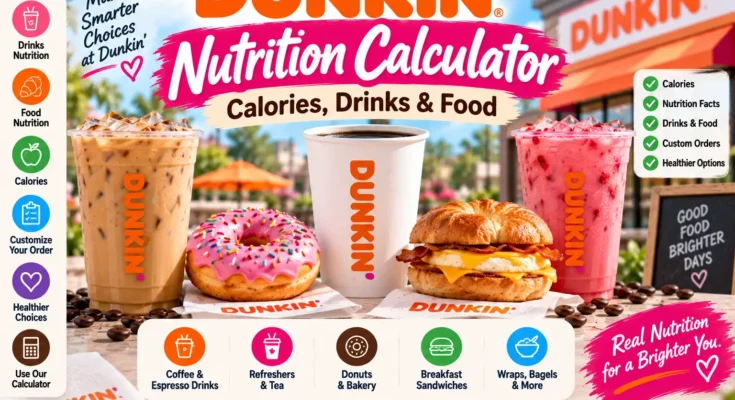 Dunkin Nutrition Calculator: Calories, Drinks & Food