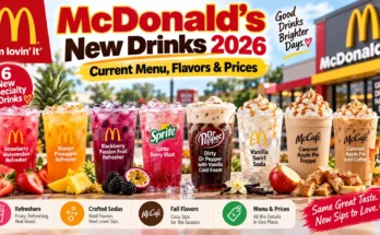 McDonald’s New Drinks 2026: Current Menu, Flavors & Prices