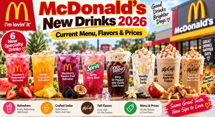 McDonald’s New Drinks 2026: Current Menu, Flavors & Prices