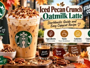 Iced Pecan Crunch Oatmilk Latte: Starbucks Guide and Easy Copycat Recipe