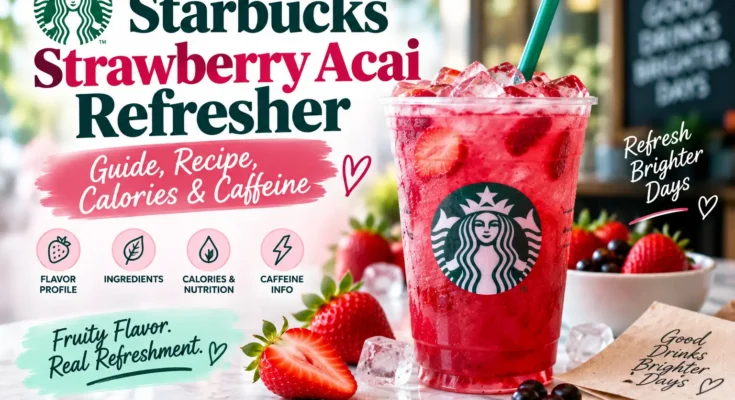Strawberry Acai Refresher: Starbucks Guide, Recipe, Calories & Caffeine