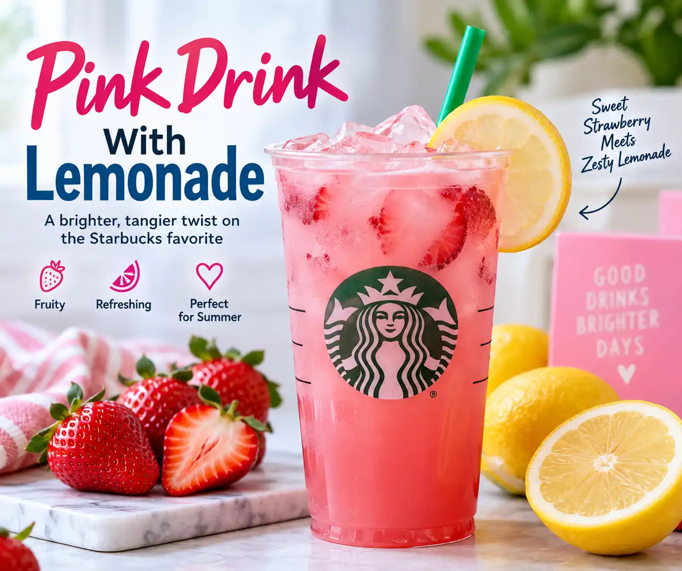 Pink Drink With Lemonade