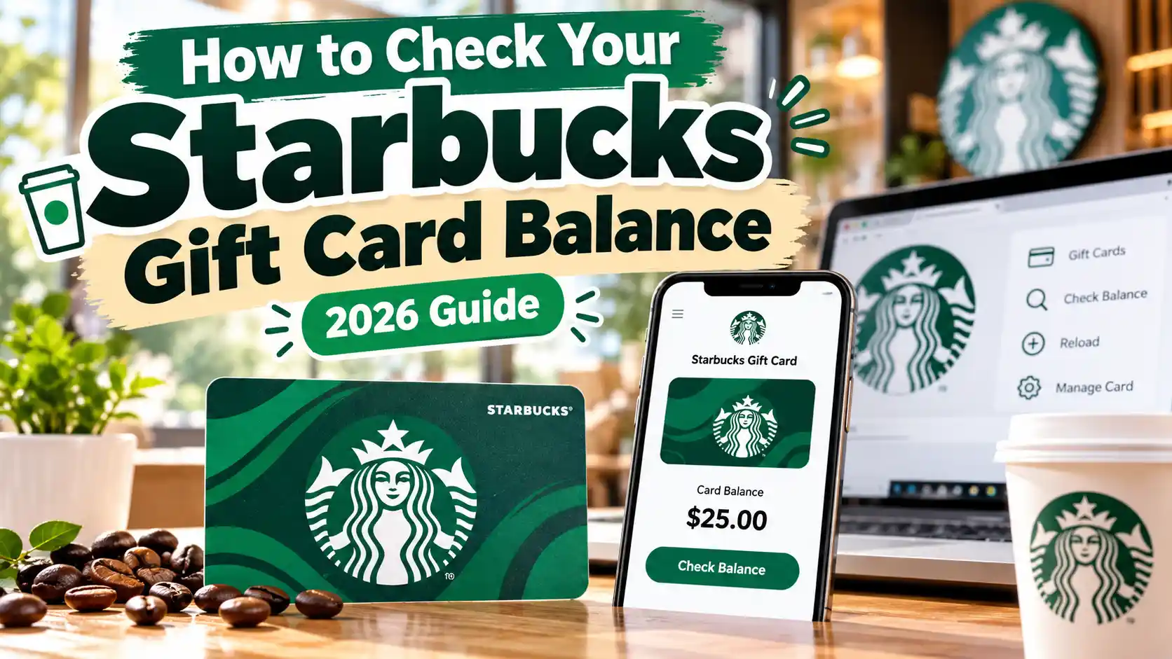 How to Check Your Starbucks Gift Card Balance