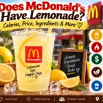 # Does McDonald's Have Lemonade? Calories, Price, Ingredients & More **Meta Title:** Does McDonald's Have Lemonade? Calories, Price & More **Meta Description:** Does McDonald's have lemonade? Learn about current sizes, calories, ingredients, sugar, caffeine, price, Refreshers, and ordering tips. **Feature Image Prompt:** A realistic clear cup of McDonald's lemonade filled with ice on a fast-food table, bright yellow drink with visible lemon pulp, natural summer daylight, lemon slices nearby. **Alt Text:** McDonald's lemonade with ice and lemon pulp served in a clear cup **Caption:** McDonald's Lemonade is a sweet-tart citrus drink made with real lemon juice, lemon pulp, and cane sugar. **Description:** Wondering whether McDonald's serves lemonade? This guide covers the current U.S. menu, sizes, calories, ingredients, sugar, caffeine, pricing, Refreshers, and practical ordering tips. You'll also see how McDonald's Lemonade compares with other popular drink choices. ## Introduction If you're wondering **does McDonald's have lemonade**, yes. **McDonald's currently lists Lemonade on its U.S. menu**, alongside Sweet Tea and Unsweetened Iced Tea. The Lemonade page lists **Small, Medium, and Large** sizes, and the current Small listing contains **120 calories**. The drink is made with **real lemon juice, bits of lemon pulp, and real cane sugar**. This guide breaks down the current menu, nutrition, ingredients, caffeine question, price considerations, lemonade-based Refreshers, and the easiest way to choose your drink. ### Quick Answer **Yes, McDonald's has Lemonade in the U.S.** The current menu lists it in the **Iced Tea & Lemonade** section, with Small, Medium, and Large size options. ### TL;DR * **McDonald's currently serves Lemonade** in the U.S. * The drink contains **real lemon juice and lemon pulp**. * **Real cane sugar** provides the sweetness. * A current Small lists **120 calories**. * McDonald's lists **Small, Medium, and Large**. * **Refreshers are different** and contain caffeine. * Prices can vary by restaurant and ordering method. * Check the selected restaurant for the latest menu details. ## Does McDonald's Have Lemonade Right Now? Yes, **Lemonade is currently on the McDonald's U.S. menu**. It appears under **Iced Tea & Lemonade**, where McDonald's also lists Sweet Tea and Unsweetened Iced Tea. This is important because the plain Lemonade should not be confused with the newer lemonade-based Refreshers. They are separate menu drinks with different ingredients and caffeine information. * **Lemonade** is a standalone menu drink. * It is listed under **Iced Tea & Lemonade**. * **Sweet Tea** is listed separately. * **Unsweetened Iced Tea** is also listed separately. * Lemonade is available in **Small, Medium, and Large**. * McDonald's offers Lemonade through participating restaurants. * The app can show the menu for your selected location. * Delivery pricing can be higher than restaurant pricing. ## What Is McDonald's Lemonade Made Of? McDonald's describes its signature Lemonade as a combination of **real lemon juice, bits of lemon pulp, and real cane sugar**. That gives it a sweet citrus flavor with some pulp texture. The description is useful because it tells you what McDonald's itself highlights about the recipe. It does not mean the drink is squeezed fresh to order inside each restaurant. ### Key Ingredients * **Real lemon juice** provides the main citrus flavor. * **Lemon pulp** adds small pieces of citrus texture. * **Real cane sugar** supplies the sweetness. * **Water** makes up the liquid base. * **Ice** is part of the standard fountain serving. * The drink is served cold. McDonald's notes that its nutrition information is based on standard formulations and serving sizes. It also warns that regional, seasonal, preparation, and supply differences can affect nutrition values. ## McDonald's Lemonade Sizes and Calories McDonald's currently provides **Small, Medium, and Large** options for Lemonade. The official product page currently shows **120 calories for a Small Lemonade**. The safest way to check the exact nutrition for the size you're ordering is McDonald's current menu or nutrition calculator. McDonald's says its nutrition information is based on standard product formulations and serving sizes, while beverage sizes can vary by market. | Size | Current official listing | What to know | | ---------- | --------------------------: | ------------------------------------------- | | **Small** | **120 calories** | Confirmed on the current U.S. Lemonade page | | **Medium** | Check current local listing | Nutrition can vary with serving details | | **Large** | Check current local listing | Confirm through the current McDonald's menu | **Important:** McDonald's explains that fountain beverage calories are calculated using standard fill levels plus ice. Self-service fountain information can differ when calories are shown without ice. ### How to Check the Latest Nutrition McDonald's provides nutrition and ingredient information through its website and app. In the app, you can open a menu item and view its available nutrition and ingredient information. ## How Much Sugar Is in McDonald's Lemonade? **McDonald's Lemonade is a sweetened beverage.** The company specifically identifies **real cane sugar** as an ingredient, so it is not the same type of drink as Unsweetened Iced Tea. The exact nutrition numbers should be checked against the current selected size because McDonald's says its nutrition values can vary with serving size, formulation, preparation, and regional factors. If sugar is important when choosing a drink, compare the Lemonade listing with **Unsweetened Iced Tea** in the current McDonald's nutrition information. ## What Does McDonald's Lemonade Taste Like? **McDonald's Lemonade has a sweet-tart citrus profile** rather than the flavor of plain water or unsweetened tea. The real lemon juice supplies the citrus character, while cane sugar makes the drink noticeably sweet. The **lemon pulp** also gives it a slightly different texture from completely smooth lemonade. Served over ice, it works as a cold, straightforward citrus drink with a familiar fast-food flavor. ### What to Expect * **Flavor:** bright lemon and noticeable sweetness * **Texture:** mostly liquid with small bits of lemon pulp * **Temperature:** served cold over ice * **Sweetness:** clearly sweetened * **Best match:** savory and salty meals * **Style:** classic restaurant fountain lemonade ## Is McDonald's Lemonade Fresh? McDonald's says its Lemonade recipe includes **real lemon juice and bits of lemon pulp**. However, the company does not describe the standard restaurant drink as lemonade that is squeezed fresh to order. So, **real lemon juice does not automatically mean freshly squeezed lemonade**. If you want fresh-squeezed lemonade prepared directly from whole lemons, a dedicated lemonade shop or homemade recipe is a different experience. The most accurate description is a **standardized McDonald's beverage made with the ingredients listed by the company**. ## Is McDonald's Lemonade Caffeine-Free? The plain **McDonald's Lemonade is separate from the chain's Refreshers**. McDonald's specifically says its Refreshers contain caffeine, while Lemonade appears separately in the Iced Tea & Lemonade section. If you're avoiding caffeine, pay attention to the exact drink name. A **Lemonade-based Refresher is not the same drink as plain Lemonade**. ### Plain Lemonade vs. Refreshers | Drink | Lemonade-based | Caffeine | | -------------------------------------- | ------------------------------ | --------------------------------------------------- | | **McDonald's Lemonade** | No added Refresher ingredients | Not identified by McDonald's as a caffeinated drink | | **Strawberry Watermelon Refresher** | Yes | **Yes** | | **Mango Pineapple Refresher** | Yes | **Yes** | | **Blackberry Passion Fruit Refresher** | Yes | **Yes** | McDonald's current specialty-drink pages describe the Refreshers as lemonade-based and caffeinated. ## Does McDonald's Have Strawberry Lemonade? **Plain Strawberry Lemonade is not listed as a standard nationwide U.S. drink on the current McDonald's menu.** The current menu instead lists Lemonade separately and offers fruit-flavored Refreshers. One important related option is the **Strawberry Watermelon Refresher**. McDonald's describes it as strawberry and watermelon flavors mixed with tangy Lemonade, served over ice with freeze-dried strawberries. It also contains caffeine. So if you're searching for a **McDonald's strawberry lemonade**, the closest current menu match is a lemonade-based Refresher rather than a standard strawberry lemonade. ## What McDonald's Drinks Use Lemonade? McDonald's expanded its U.S. specialty drink lineup in 2026 with three Refreshers that use lemonade as a base. The company announced the nationwide launch for **May 6, 2026**. ### Strawberry Watermelon Refresher This drink combines **strawberry and watermelon flavors with Lemonade**, ice, and freeze-dried strawberries. McDonald's says it contains caffeine. ### Mango Pineapple Refresher The **Mango Pineapple Refresher** combines mango and pineapple flavors with tangy Lemonade, ice, and strawberry popping boba. McDonald's also offers a water substitution for a less citrus-forward version. ### Blackberry Passion Fruit Refresher The **Blackberry Passion Fruit Refresher** combines blackberry and passion fruit with Lemonade, ice, and freeze-dried dragon fruit. McDonald's identifies it as caffeinated. ### The Key Difference If you want a **simple lemon drink**, choose plain Lemonade. If you want **fruit flavors plus caffeine**, look at the Refreshers instead. That distinction is one of the most useful things to know when ordering from the current McDonald's drinks menu. ## McDonald's Lemonade vs. Sweet Tea vs. Unsweetened Iced Tea McDonald's currently groups **Lemonade, Sweet Tea, and Unsweetened Iced Tea** in the same Iced Tea & Lemonade category. They are separate drinks, so your choice mainly comes down to flavor and sweetness preference. | Drink | Main flavor | Sweetened? | Lemon-forward? | | ------------------------ | ---------------- | ---------- | -------------- | | **Lemonade** | Sweet citrus | Yes | **Yes** | | **Sweet Tea** | Sweet brewed tea | Yes | No | | **Unsweetened Iced Tea** | Brewed tea | No | No | ### Choose Lemonade If * You want a **sweet citrus flavor**. * You enjoy tart lemon notes. * You want a simple cold fountain drink. * You prefer lemonade to brewed tea. ### Choose Unsweetened Iced Tea If * You prefer a tea flavor. * You don't want the sweetness of Lemonade. * You want a simpler unsweetened beverage option. ### Choose Sweet Tea If * You specifically like sweet brewed tea. * You want tea flavor rather than lemon flavor. ## How Much Does McDonald's Lemonade Cost? There is **no single nationwide McDonald's Lemonade price** that applies to every U.S. restaurant. Prices can vary by location, franchise, ordering channel, promotions, and delivery service. McDonald's itself warns that **delivery prices may be higher than restaurant prices**, with delivery and other fees potentially added. For the most accurate current price, select your restaurant in the McDonald's app before ordering. ### Why Prices Vary * Restaurant location * Franchise pricing * Size selected * In-store versus delivery ordering * Local promotions * Delivery fees * Taxes * Temporary menu offers Because of these differences, a fixed nationwide price is less useful than the price shown for your selected McDonald's. ## Is McDonald's Lemonade Available All Year? **Lemonade is currently part of the U.S. McDonald's drinks menu**, rather than being presented on the current menu as a seasonal lemonade-only item. The current full menu lists Lemonade alongside Sweet Tea and Unsweetened Iced Tea. However, McDonald's also notes that some menu items can be regional and that participating locations can differ. Your local restaurant's menu is therefore the best final check. ## Is McDonald's Lemonade a Good Choice for Your Meal? There isn't one right drink for every order. Lemonade makes sense when you want a **sweet, tart contrast** to a savory meal. Its citrus flavor can work especially well with salty or crispy foods because the drink provides a brighter flavor alongside the meal. ### Good Pairings * **World Famous Fries** for a salty-and-citrus contrast * **McNuggets** for a sweet-tart drink alongside savory chicken * **McChicken** for a simple fast-food pairing * **Big Mac** when you want something brighter than cola * **Spicy menu items** when you enjoy sweet citrus with heat * **Summer meals** when a cold lemonade fits the occasion The pairing is ultimately a taste preference, but **sweet lemonade and savory food** are a straightforward combination. ## How to Order McDonald's Lemonade Ordering is simple, but checking the current restaurant first can prevent surprises. ### In the McDonald's App 1. Open the **McDonald's app**. 2. Select your preferred restaurant. 3. Open the drinks section. 4. Choose **Lemonade**. 5. Select the available size. 6. Review the current nutrition information. 7. Check the displayed price. 8. Choose pickup or available delivery options. McDonald's says its app provides access to product nutrition and ingredient information, including a **Nutrition & Ingredients** section for available menu items. ### In the Restaurant You can simply ask for **Lemonade** and choose the available size. If nutrition or allergen information matters to you, check the current McDonald's product information before ordering. ## McDonald's Lemonade Ingredients and Allergy Information McDonald's identifies **real lemon juice, lemon pulp, and real cane sugar** in its Lemonade description. For the most complete current ingredient and allergen information, McDonald's directs customers to its product information and app. People with food allergies should be especially careful. McDonald's explains that normal restaurant operations can involve shared preparation areas, equipment, and utensils, creating a possibility of cross-contact with allergens. **Do not rely on a general online article for allergy decisions.** Check the current McDonald's ingredient and allergen information for the exact product and location, and seek professional medical guidance when needed. ## Can You Make McDonald's-Style Lemonade at Home? Yes. You can make a simple **McDonald's-style lemonade** at home using the same broad flavor idea: lemon juice, water, cane sugar, and optional lemon pulp. This is **not McDonald's official recipe**. It's a homemade version designed to create a similar sweet-tart profile. ### Ingredients * **1 cup fresh lemon juice** * **4 cups cold water** * **¾ cup granulated sugar** * **1–2 tablespoons lemon pulp** * Ice * Lemon slices for serving ### Method 1. Combine the sugar with about **1 cup of water**. 2. Stir until the sugar dissolves. 3. Add the lemon juice. 4. Pour in the remaining water. 5. Stir in the optional lemon pulp. 6. Taste and adjust the sweetness or lemon flavor. 7. Chill before serving. 8. Pour over ice and garnish with lemon. ### Easy Variations * Use less sugar for a more tart drink. * Add extra pulp for more texture. * Add sparkling water for carbonation. * Use lemon slices for a stronger visual presentation. * Chill the lemonade before adding ice to reduce dilution. ### Storage Keep homemade lemonade **covered and refrigerated**. Stir before serving if pulp settles at the bottom. ## What Is the Difference Between McDonald's Lemonade and a Refresher? The easiest distinction is **simplicity versus added flavor and caffeine**. McDonald's Lemonade is the straightforward citrus drink made with lemon juice, pulp, and cane sugar. The Refreshers build on lemonade with fruit flavors and other inclusions, and McDonald's identifies them as caffeinated. | Feature | Lemonade | Refreshers | | ------------- | ----------------------------- | --------------------------------------------- | | Lemonade | **Yes** | **Yes, in current lemonade-based Refreshers** | | Fruit flavors | No | **Yes** | | Caffeine | Not identified as caffeinated | **Yes** | | Lemon pulp | Part of the Lemonade recipe | Depends on the Refresher | | Best for | Simple citrus flavor | Fruity, more complex flavor | This comparison is especially useful if you're deciding between **McDonald's Lemonade** and a newer **McDonald's Refresher**. ## FAQs ### Does McDonald's have lemonade right now? **Yes.** McDonald's currently lists Lemonade on its U.S. drinks menu under **Iced Tea & Lemonade**. The current product page offers Small, Medium, and Large size selections. ### How many calories are in McDonald's Lemonade? The current McDonald's U.S. product page lists **120 calories for a Small Lemonade**. McDonald's notes that nutrition values can vary with serving size, preparation, regional differences, and formulation changes. ### What is in McDonald's Lemonade? McDonald's describes its Lemonade as containing **real lemon juice, bits of lemon pulp, and real cane sugar**. The drink is served cold over ice. ### Does McDonald's Lemonade have caffeine? McDonald's separates plain Lemonade from its Refreshers on the current menu. The company specifically states that **Refreshers contain caffeine**, while plain Lemonade is listed separately. ### Does McDonald's have strawberry lemonade? McDonald's current U.S. menu does not list a standard standalone **Strawberry Lemonade**. It does offer a **Strawberry Watermelon Refresher** made with lemonade, strawberry, watermelon, and freeze-dried strawberries, and that Refresher contains caffeine. ### Can I get McDonald's Lemonade through the app? Yes. McDonald's says Lemonade can be ordered through its app and McDelivery at participating locations. The app also provides access to available nutrition and ingredient information. ### Is McDonald's Lemonade made with real lemons? McDonald's says its recipe includes **real lemon juice and bits of lemon pulp**. That does not mean the lemonade is freshly squeezed to order at each restaurant. ### Does McDonald's have lemonade Refreshers? Yes. McDonald's current U.S. menu includes **Strawberry Watermelon Refresher, Mango Pineapple Refresher, and Blackberry Passion Fruit Refresher**. The company describes these Refreshers as lemonade-based and caffeinated. ## Conclusion So, **does McDonald's have lemonade? Yes.** The current U.S. menu lists **Lemonade** as a standard drink, with Small, Medium, and Large options. McDonald's describes the recipe as containing real lemon juice, lemon pulp, and real cane sugar, while the current Small listing shows **120 calories**. If you want a simple citrus drink, plain **McDonald's Lemonade** is the straightforward choice. If you'd rather have fruit flavors and caffeine, compare it with the current lemonade-based **McDonald's Refreshers** before ordering. For the latest price, size availability, nutrition, and ingredients, check the specific restaurant in the McDonald's app.