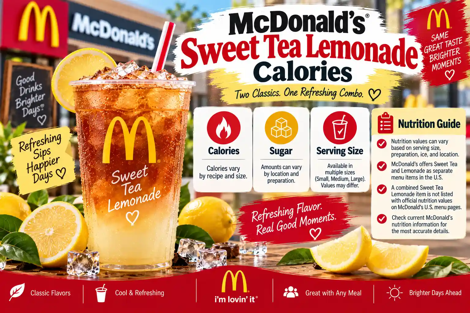 McDonald's Sweet Tea Lemonade Calories