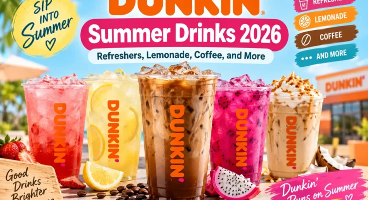 Dunkin Summer Drinks 2026: Refreshers, Lemonade, Coffee, and More