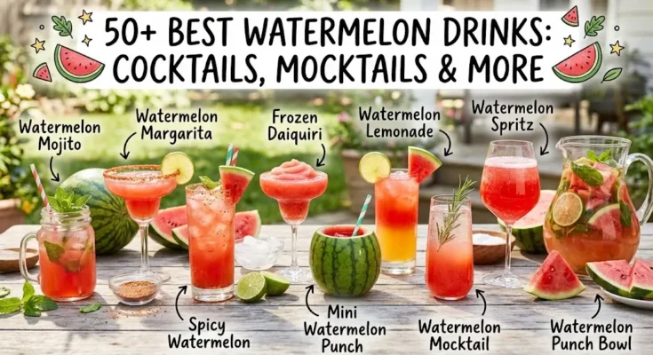 50 Best Watermelon Drinks: Cocktails, Mocktails & More