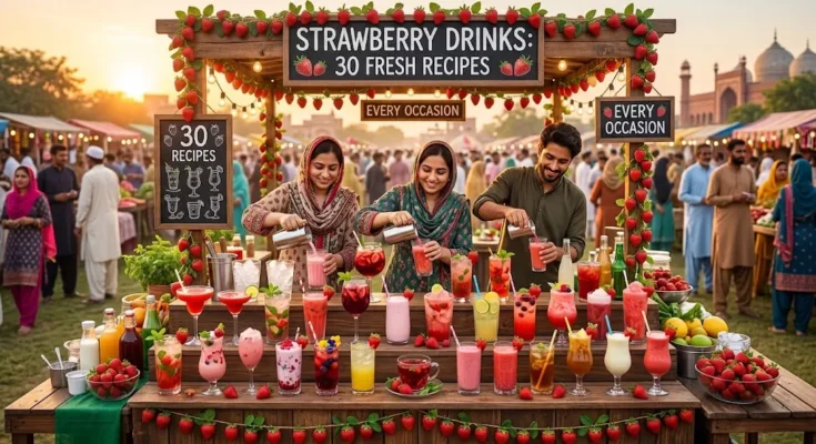 Strawberry Drinks: 30 Fresh Recipes for Every Occasion
