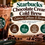 Starbucks Chocolate Cream Cold Brew: Calories, Caffeine & Recipe
