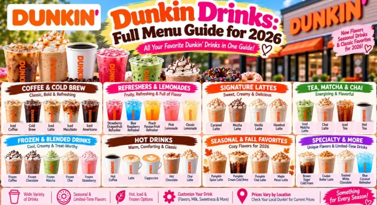 Dunkin Drinks: Full Menu Guide for 2026