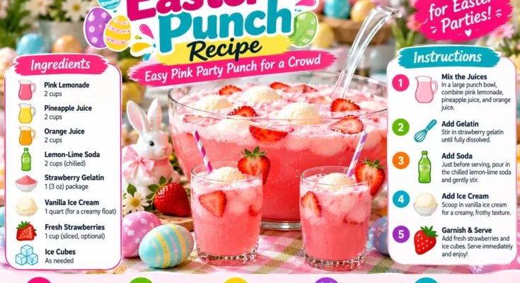 Easter Punch Recipe: Easy Pink Party Punch for a Crowd