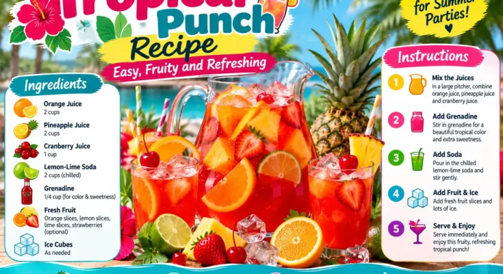 Tropical Punch Recipe: Easy, Fruity and Refreshing