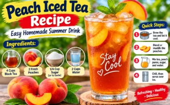 Peach Iced Tea Recipe: Easy Homemade Summer Drink