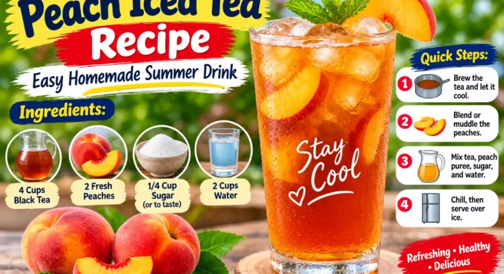 Peach Iced Tea Recipe: Easy Homemade Summer Drink